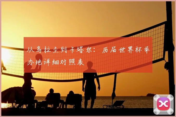 从乌拉圭到卡塔尔：历届世界杯举办地详细对照表